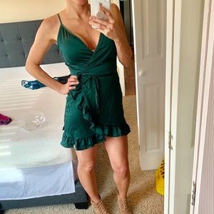 Forest green dress